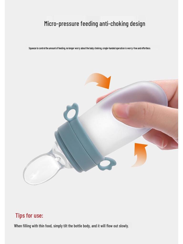 Silicone Baby Feeding Spoon & Teether for Rice Cereal and Puree