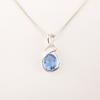 Tanzanite Gemstone 925 Sterling Silver Jewelry Zircon Pendant For Birthday Gift CZP-13-14