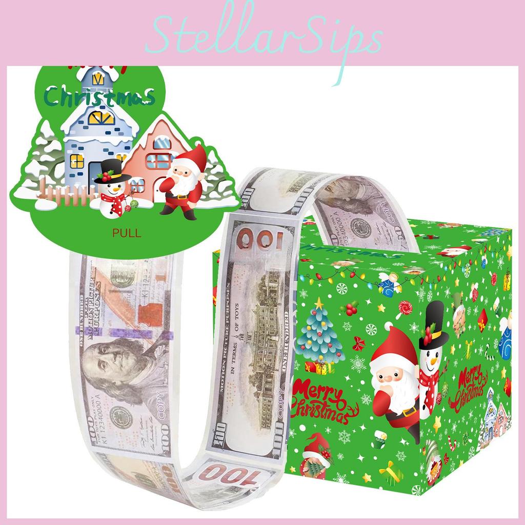 Christmas Gift Themed Box With Santa Design For Holiday Events And Gift Exchange