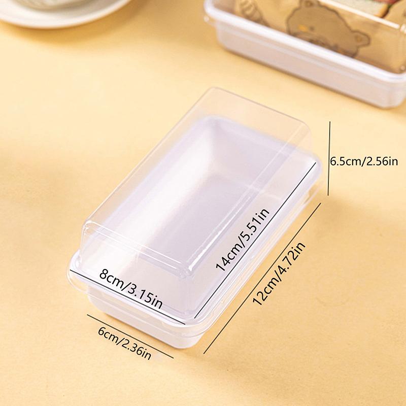 10/50Pcs Sandwich Packaging Box Half-Piece Sandwich Burger Packaging Case Baking Picnic Lunch Box Disposable Plastic Lunch Box