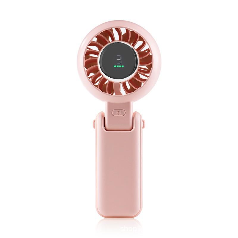 Five-Speed Portable High-Power Handheld & Desktop Fan with Display Screen