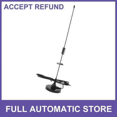 Car Roof Magnetic Base FM/AM Radio Signal Antenna Aerial 45cm Long Universal