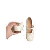 Fashion 2025 New Mary Jane Flat Shoes Women's Summer Korean Style French Gentle Fairy Casual Polyurethane Upgraded Version Rubber Sole