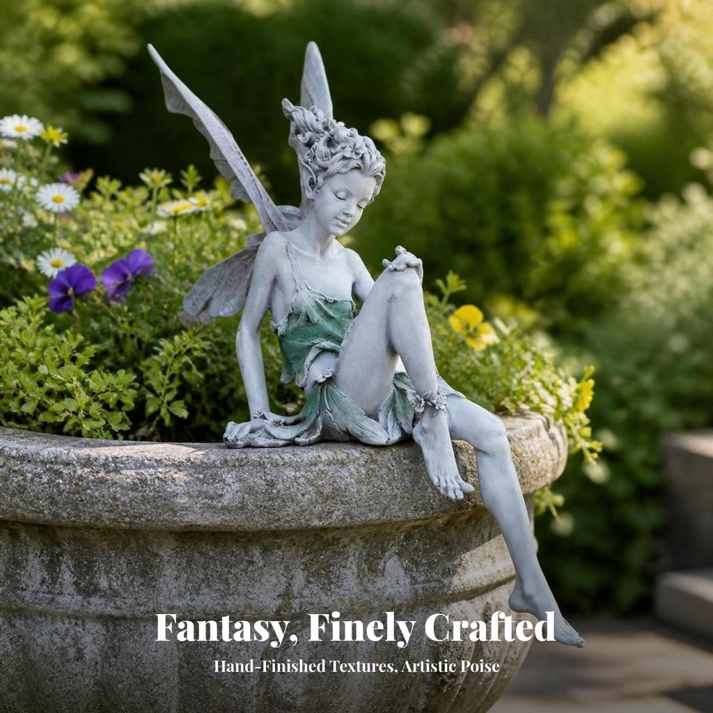 Fairy Statue Refined Ornaments Adorable for Patio
