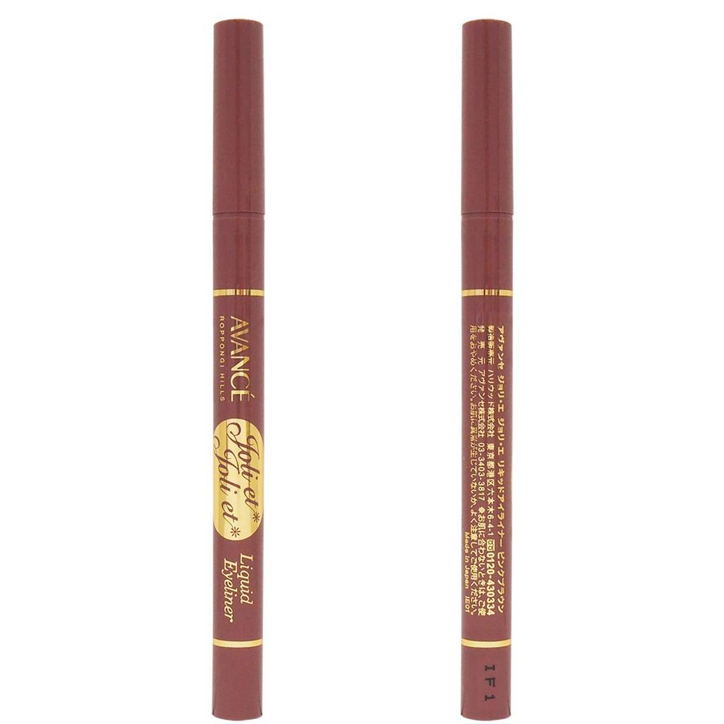 Jolie Jolie Liquid Pink Eyeliner, Brown, 0.6ml (x 1)