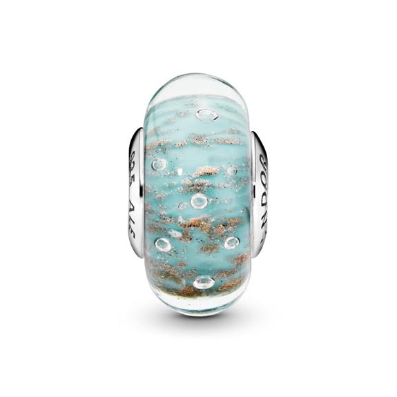 Pandora Mint Green Murano Glass Charm Women Jewelry 791669