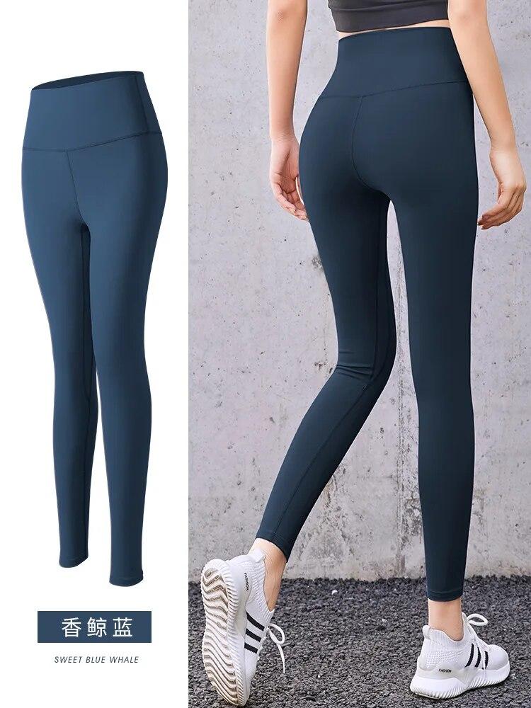 Women Fitness Yoga Pants High Waisted Elastic Hip Lifting Running Sports Leggings Women Skinny Leggings Gym 30673