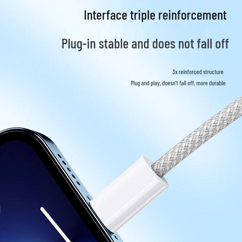 120W Dual Type-C Fast Charging Cable for Apple 15/16, Huawei, Honor, and Laptops - 6A High-Speed