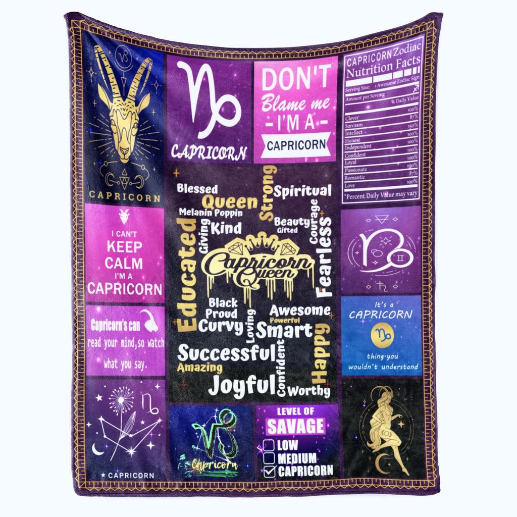 Cartoon Constellation Flannel Blanket Light Blanket Sofa Bedroom Bed Decorative Blanket