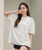 Tyubeuteuli Women'S Basic Loose Fit Short Sleeve Rash Guard B604 Ivory
