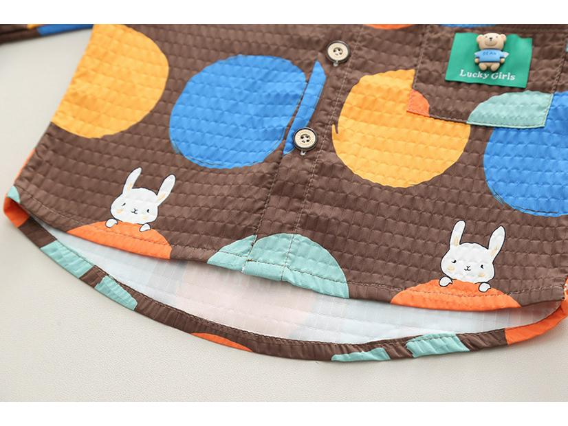 Autumn Boys' Printed Long-Sleeve Shirt & Pants Set for Ages 1-5