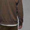 Jordan Solid Color Logo Print Crew Neck Pullover Sweatshirt Men Tops Light-Brown FB3910-274