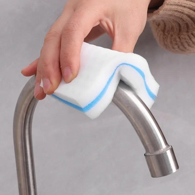 50PCS Nano Cleaning Magic Wipe, Kitchen Cleaning and Dishwashing Magic Wipe, White Shoe Cleaning Sponge Block Brush