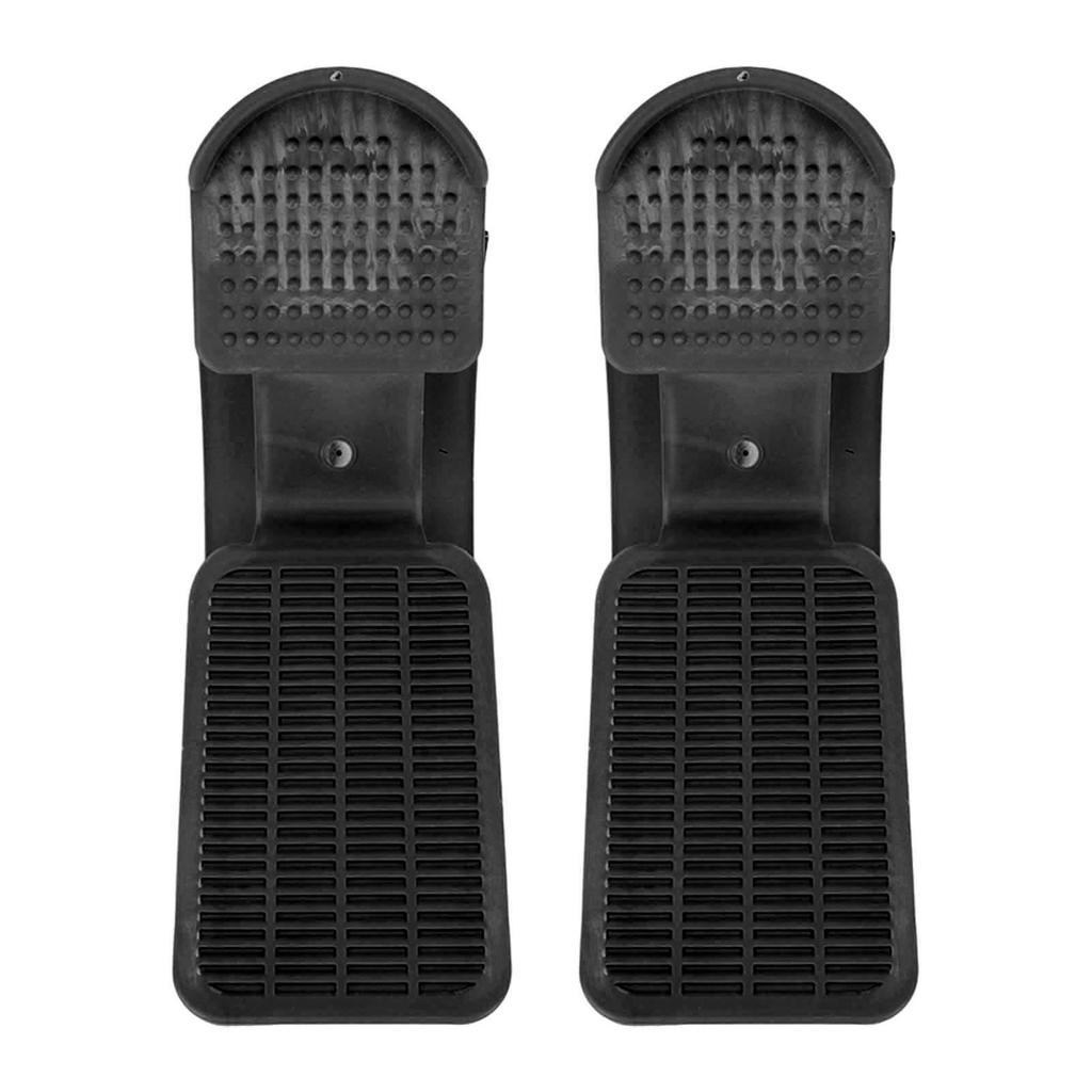 2pcs Slant Board Calf Stretcher Ankle Foot Incline Board for Stretching Tight Calves Plantar Fasciitis Black