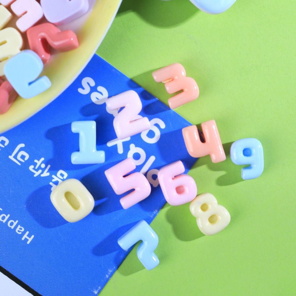 

20pcs English Letter DIY Crafts Accessories Mixed Phone Case Decor New Slime Charms 20pcs-Solid Number