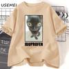 Funny Cat Ibuprofen Graphic T Shirts Unisex Unisex Cotton Tee Clothing Creativity Short Sleeve Fashion Casual Loose Tops Streetwear