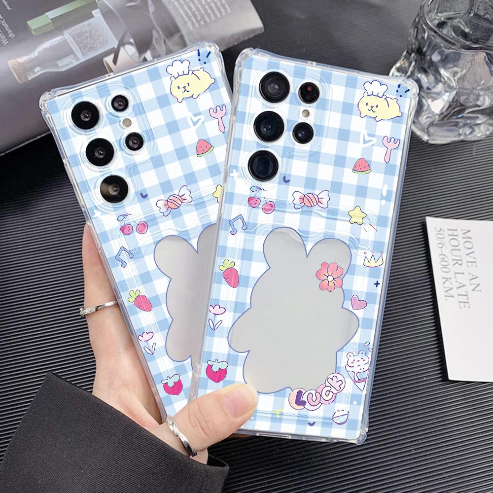 Card Holder Case For Samsung A15 A16 A55 5G A54 A35 A52 A53 A73 A34 A33 A14 A13 A12 A32 A72 A25 A24 A22 A51 A50 A71 Soft Covers