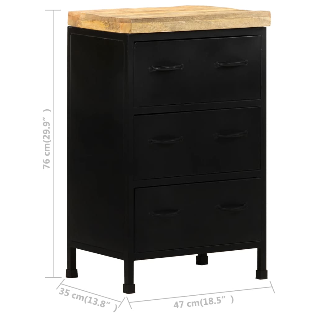 Sideboard 47 x 35 x 76 cm Rough Mango Wood