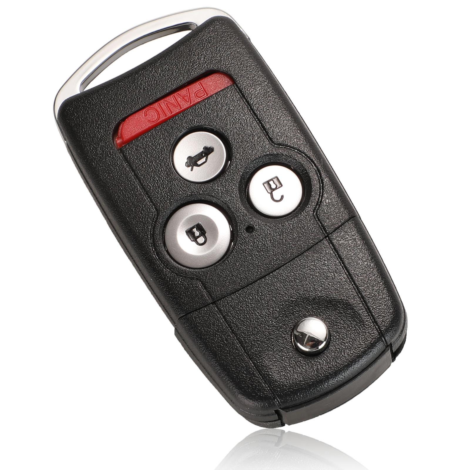 

jingyuqin Запасной 2/3/4-кнопочный откидной складной корпус автомобильного ключа, модифицированный для Honda Civic Dio Fit Crv Hrv Accord Odyssey Jazz яркий розовый