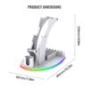 Colorful Light Stand For Controllers And Game Accessories Storage Headset Organization With DIY Design And Color Option