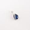 London Blue Topaz Gemstone Zircon Pendant 925 Fine Silver Jewelry Gift For Wife CZP-7-1