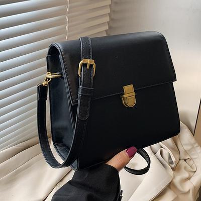 Malá kabelka pro ženy, retro jednoduchá crossbody kabelka v hongkongském stylu, brzké jaro, nová korejská verze, všestranná módní malá čtvercová kabelka přes jedno rameno