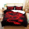 China Dragon Duvet Cover Set 100% Polyester 3D Digital Printing Bedding King Size Printing Bed Bedroom Set