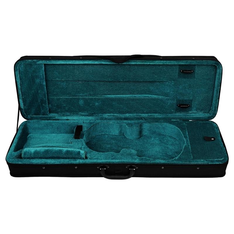 Oxford Fabric Violin Carry Transport Case With Shockproof Padding And Adjustable Shoulder Strap For 1/4 To 4/4 Violins