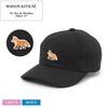 MAISON KITSUNE Baby Fox Cap Hat OW06109WB0026 [Maison Kitsuné] 6-Piece Men's & Women's (Black) [Item]