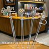 Bling Diamond Straw Cover for Stanley Cup Accessories - Silicone Straw Toppers with Silver Rhinestone fit 9-12mm Straws