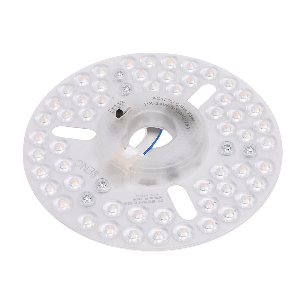 6.30in LED Ceiling Fan Light Retrofit Panel 24W Ceiling Light Replacement Board 5CCT 3000K 3500K 4000K 5000K 6500K