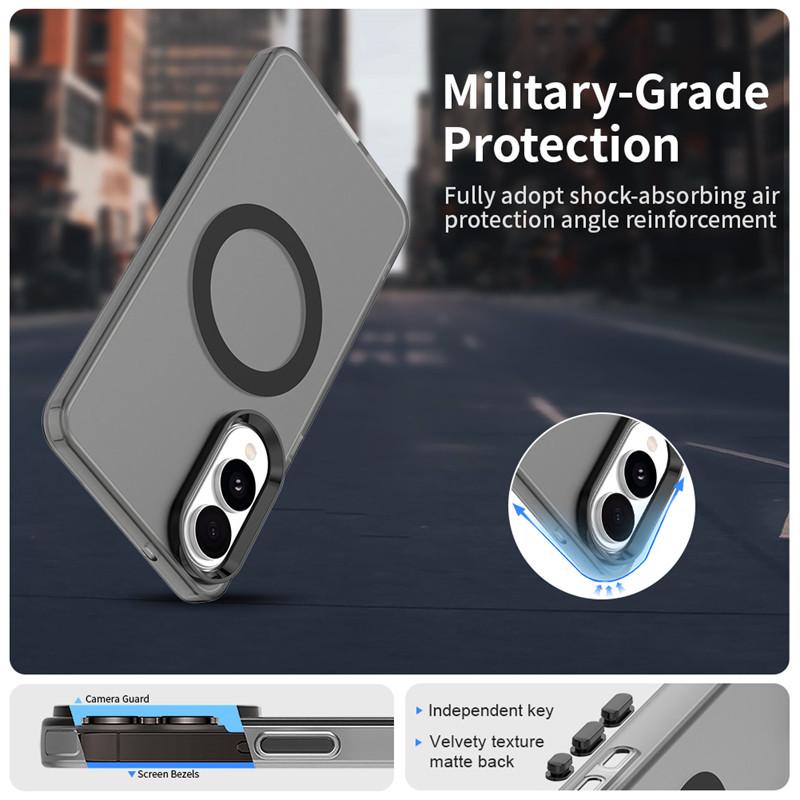 For Samsung Galaxy S25 Edge Case Magsafe Wireless Charging Cover Samsung Galaxy S25 Edge S25 Pro Plus S25 Ultra Matte Phone Case