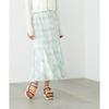 Jill by Jill Stuart Ombre Check Mermaid Long Skirt