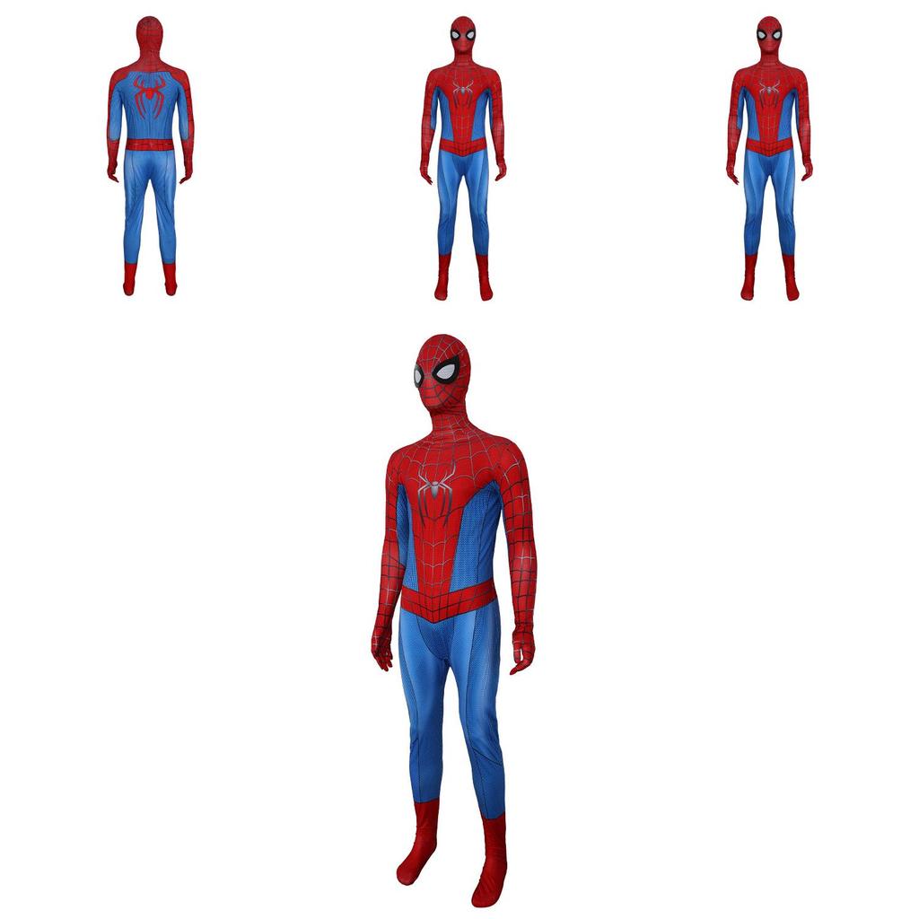 Tuta da cosplay di Spider-Man 4 in tessuto di poliestere per costume di Halloween