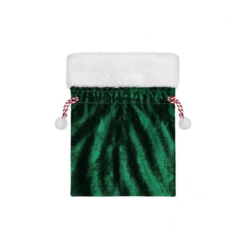 with Drawstring Santa Claus Gift Sack Velvet Christmas Present Bag  Party Supplies