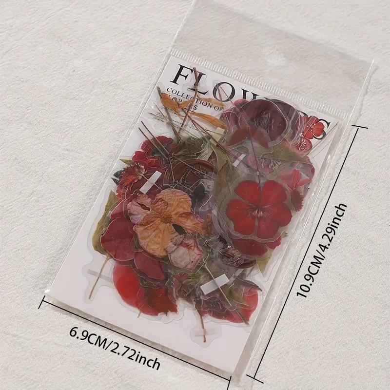 40pcs Vintage Elegant Vintage Floral Sticker Pack  Boost Your DIY Projects, Scrapbooks Journals Easy-to-Apply Retro Bloom Decals