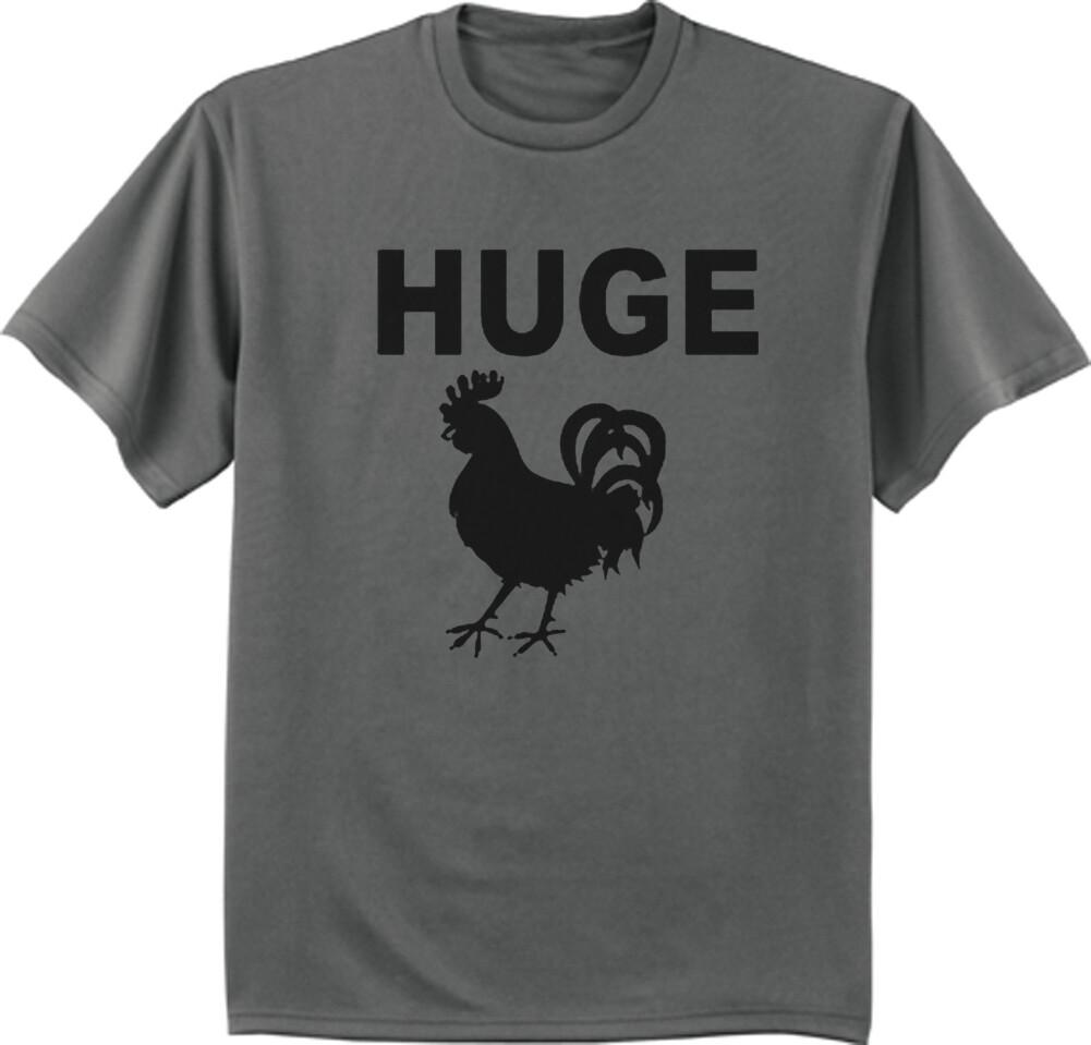 Offensive Funny Rude Adult Humor T-shirt Mens Graphic Tee Huge Rooster XXL