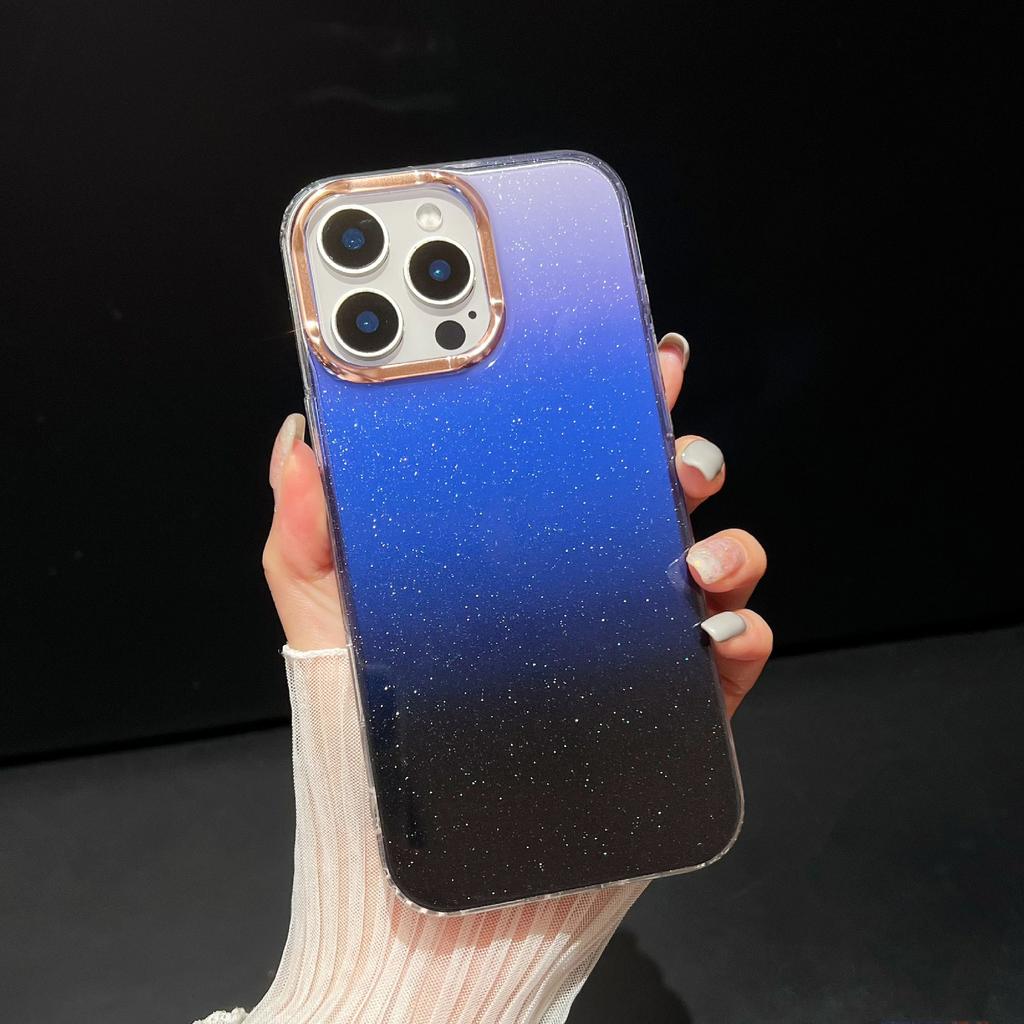 For iPhone 16 Pro Max Case Dual Color Gradient Soft TPU Phone Case