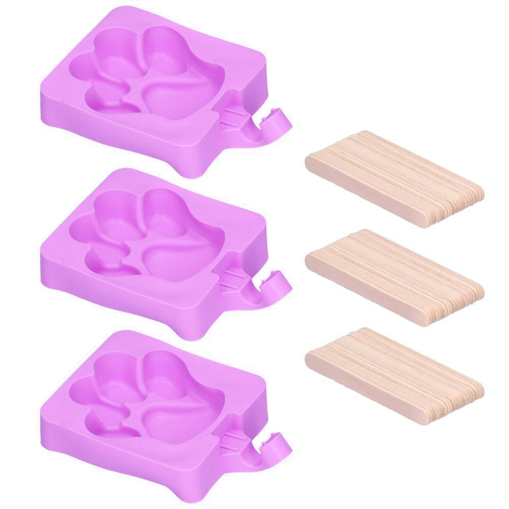 3pcs Kitchen Utensil Ice Cream Mold Cat Claw Design Ice Cream Making Tool Homemade Ice Cream