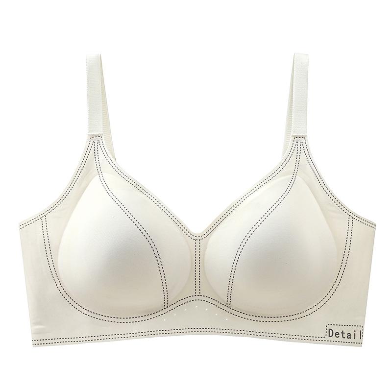 

Мягкая Поддержка Фиксированное Нижнее Белье для Женщин Без Косточек Собрано Вместе для Сбора Аксессуар Бюстгальтер Бесшовный Бюстгальтер 2XL белый