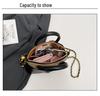 European & American 2025 Retro Suede Color Block Chain Shoulder & Crossbody Handbag