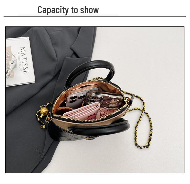 European & American 2025 Retro Suede Color Block Chain Shoulder & Crossbody Handbag