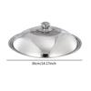 Pot Cover Professional 36cm Household Stainless Steel Wok Lid Cover Skillet Lid Cooking Pot Lid for Cheese Griddle Kitchen