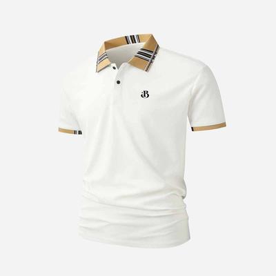 Polo Casual à Manches Courtes pour Homme avec Impression B