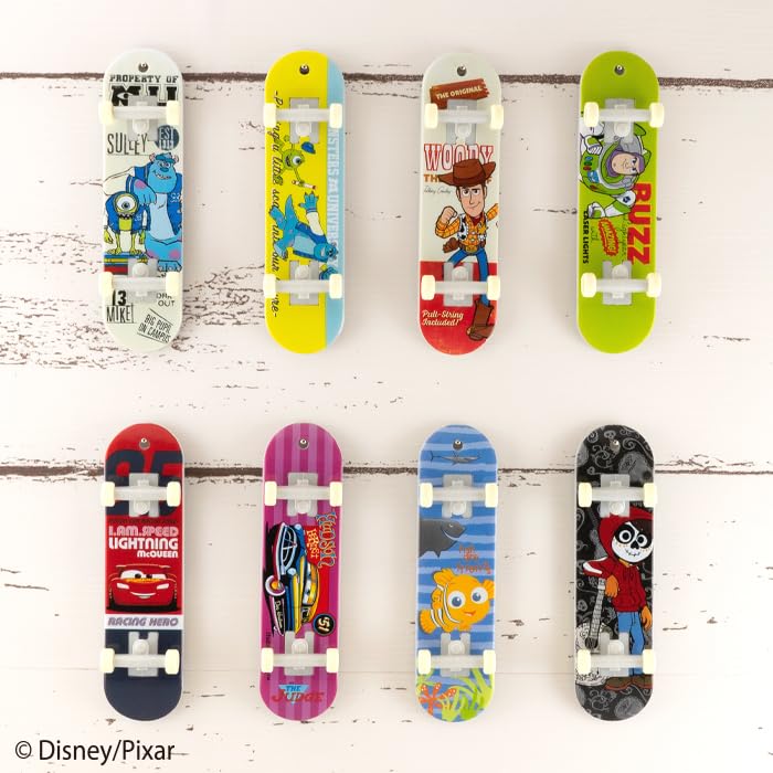 Confect Disney Pixar Mini Skateboards Candy and Gum F-toys (10 Pieces)