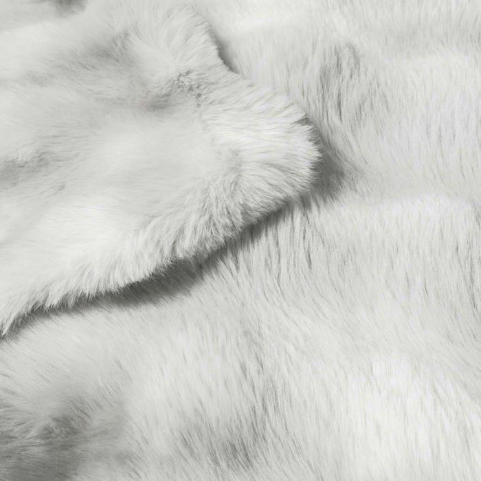 Plaid - Mountain - 180 x 220 cm - Gris - 100 % polyester - Ultra-doux