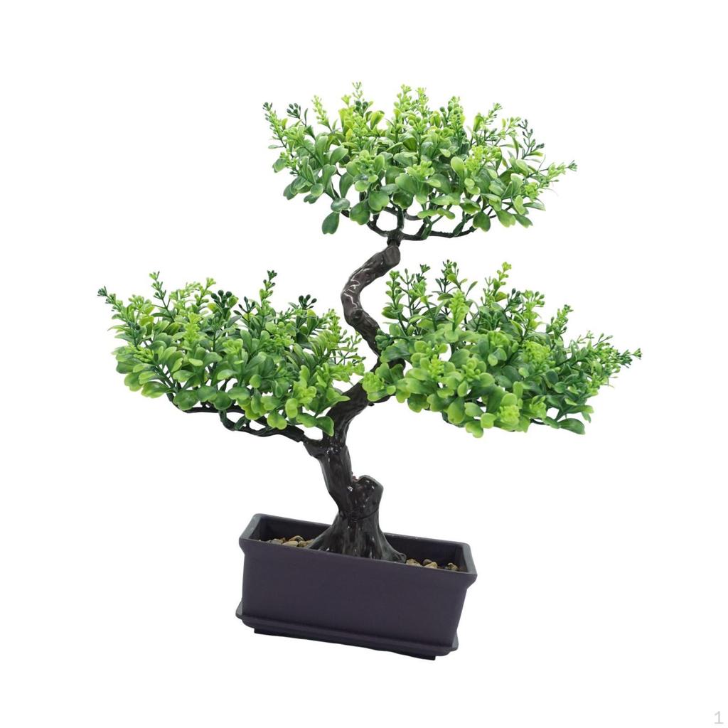 Artificial Bonsai Ornament, Realistic Faux Potted Plant, Plant for Office, Tabletop, Home