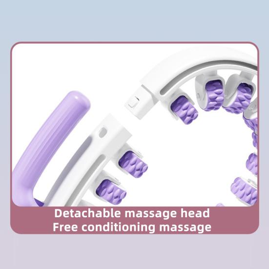 Leg Massage Roller Anti-Cellulite Lymphatic Drainage Deep Tissue Therapy Thighs Arm Back Shoulder Muscle Relaxation Massage Tool with 12 Rollers