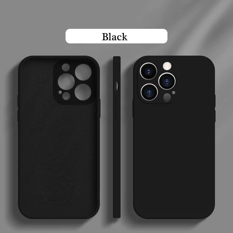 

Роскошный официальный жидкий силиконовый чехол для телефона iPhone 16 15 14 13 11 12 Pro Max 16 Plus ультратонкий нескользящий чехол For iPhone 12