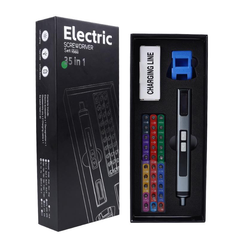 Rechargeable 35-in-1 Precision Electric Screwdriver Set for Mobile Phone Repair